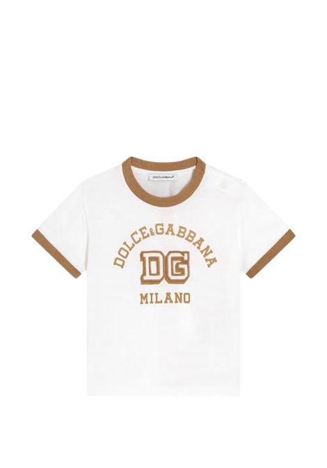 T-shirt con logo DOLCE & GABBANA KIDS | L1JTJP G7PRHW0111